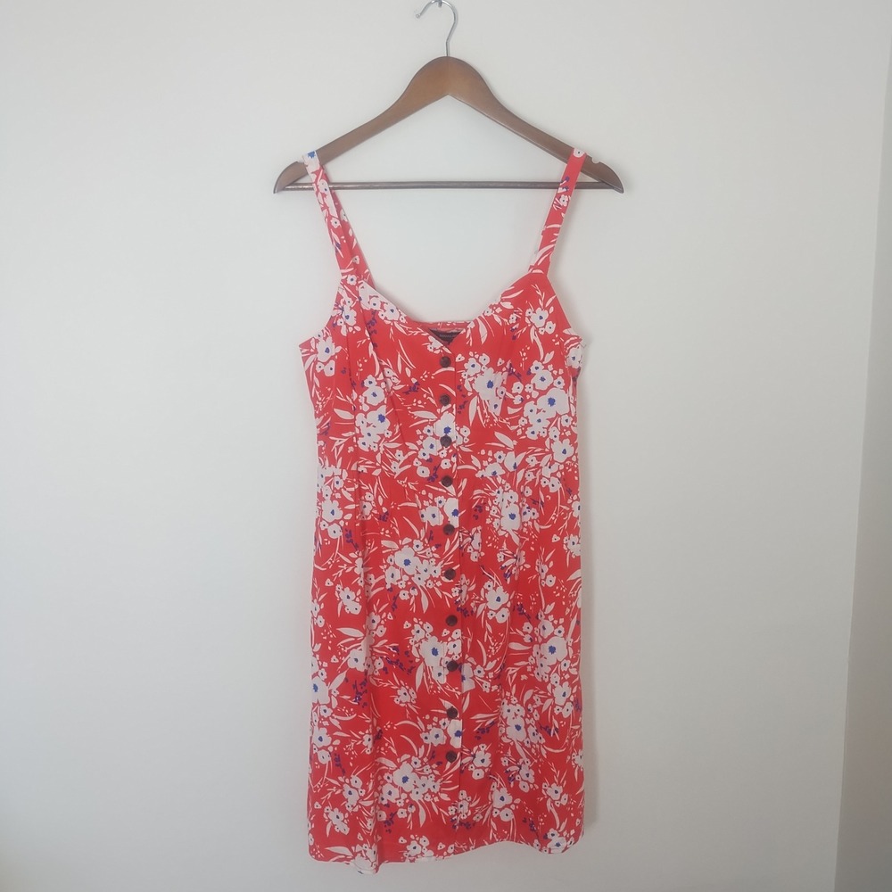 Banana Republic Red Floral Mini Dress
